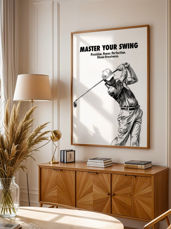 Golfspieler Zeichnung Dynamik