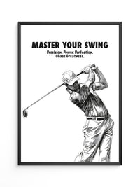 Golfspieler Zeichnung Dynamik
