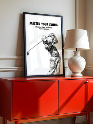Golfspieler Zeichnung Dynamik