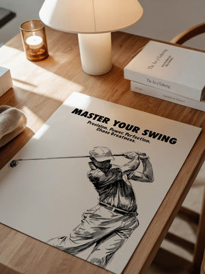 Golfspieler Zeichnung Dynamik