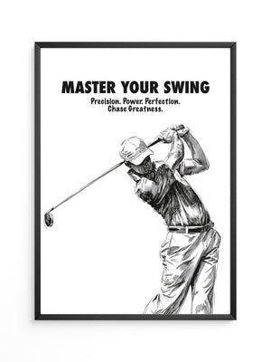 Golfspieler Zeichnung Dynamik