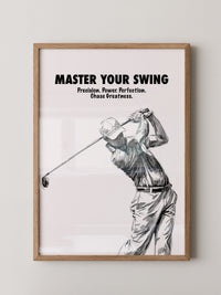 Golfspieler Zeichnung Dynamik
