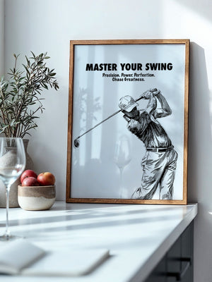 Golfspieler Zeichnung Dynamik
