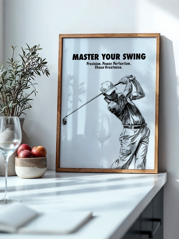 Golfspieler Zeichnung Dynamik