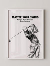 Golfspieler Zeichnung Dynamik
