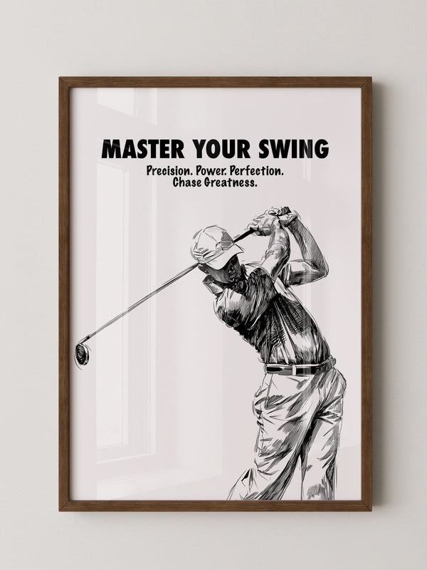 Golfspieler Zeichnung Dynamik