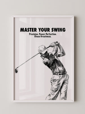 Golfspieler Zeichnung Dynamik