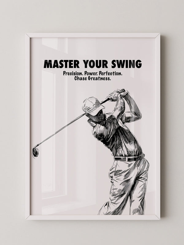 Golfspieler Zeichnung Dynamik