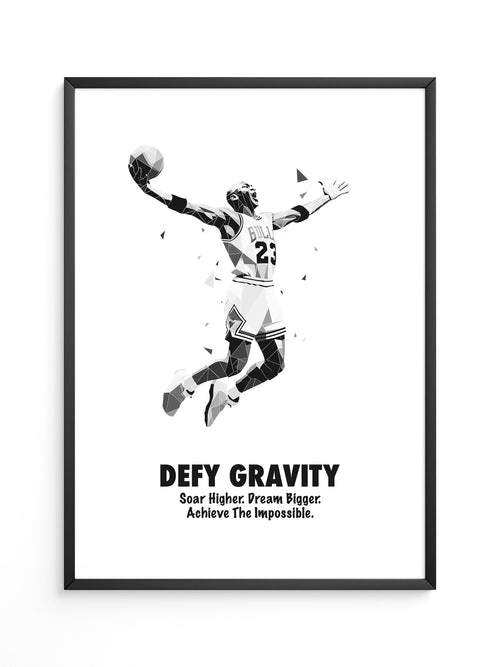 Basketballspieler Geometrisch S/W