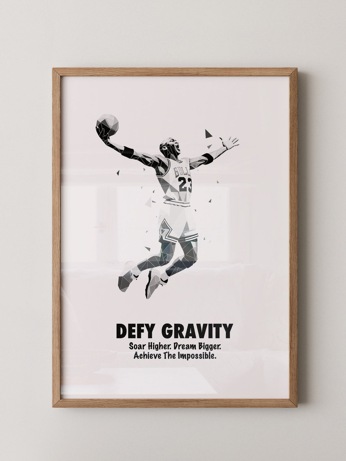 Basketballspieler Geometrisch S/W