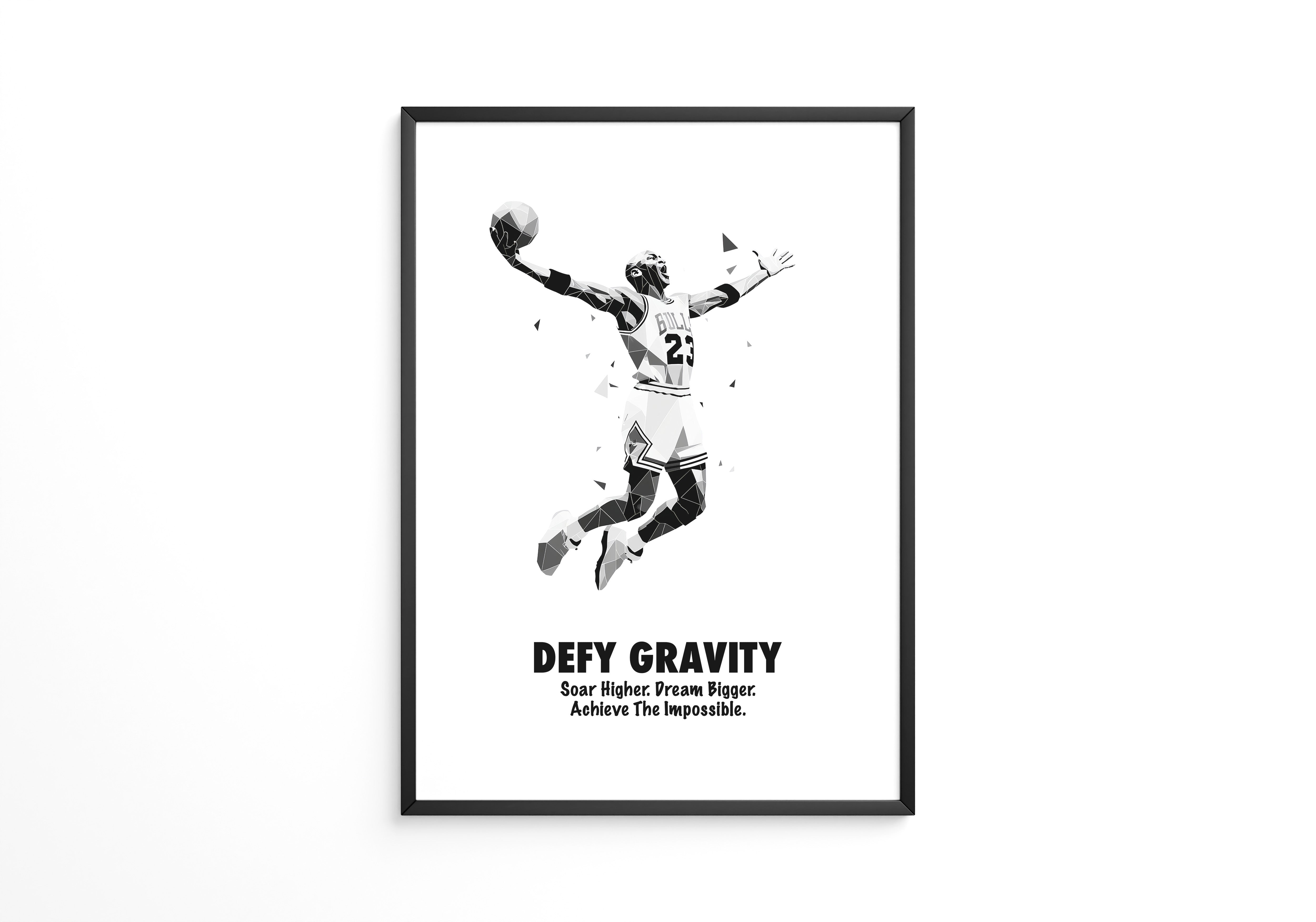 Basketballspieler Geometrisch S/W