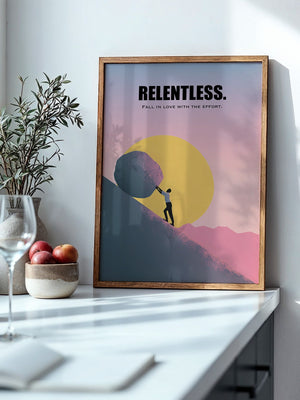 Fels rollend Sonnenuntergang Silhouette