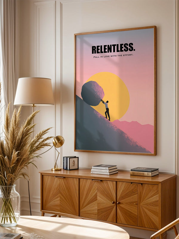 Fels rollend Sonnenuntergang Silhouette