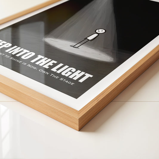 Strichmännchen Scheinwerfer Schwarzweiß