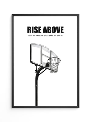 Basketballkorb Schwarzweiß