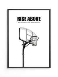 Basketballkorb Schwarzweiß