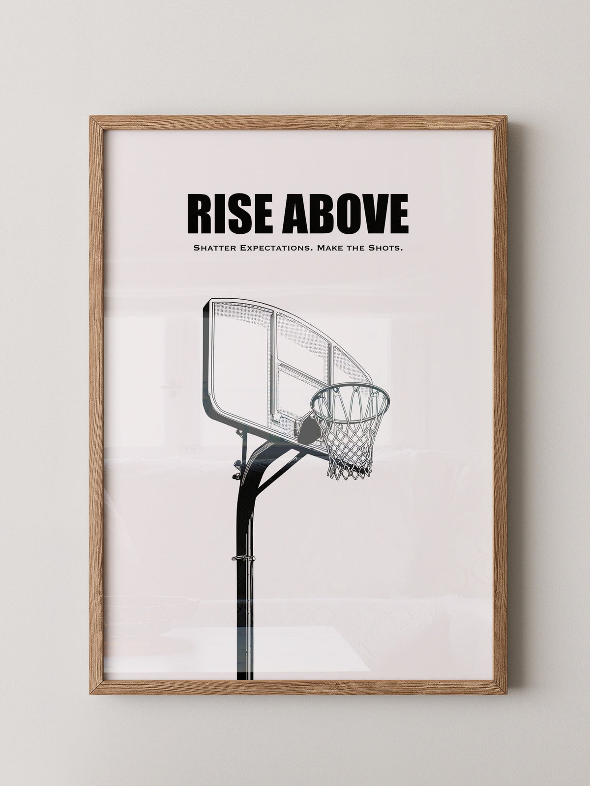 Basketballkorb Schwarzweiß