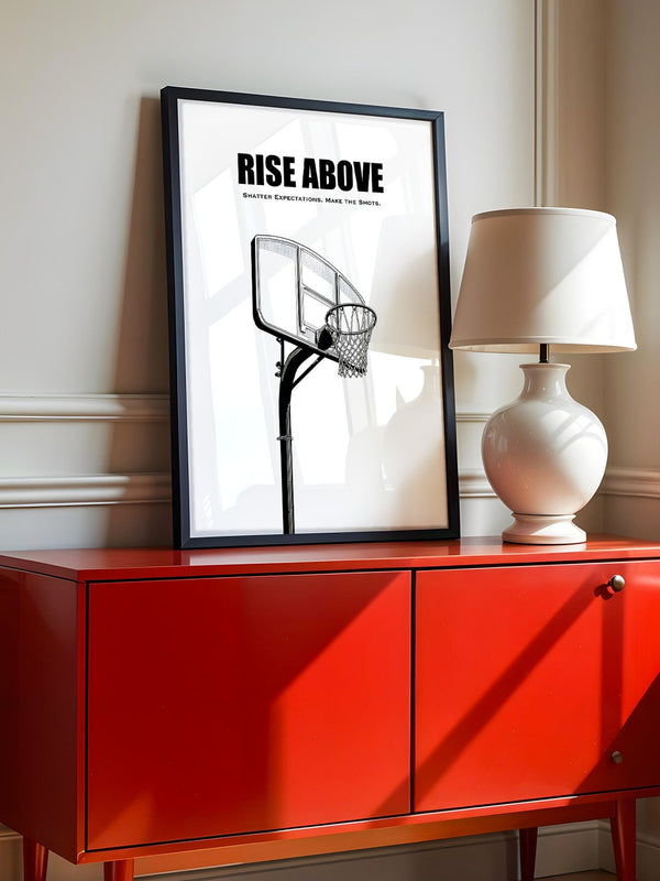 Basketballkorb Schwarzweiß
