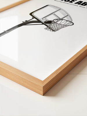 Basketballkorb Schwarzweiß