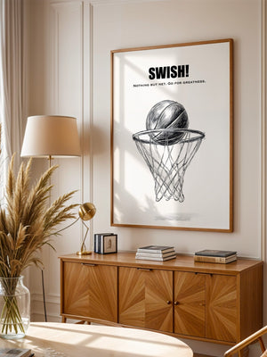 Basketball Korb Strichzeichnung