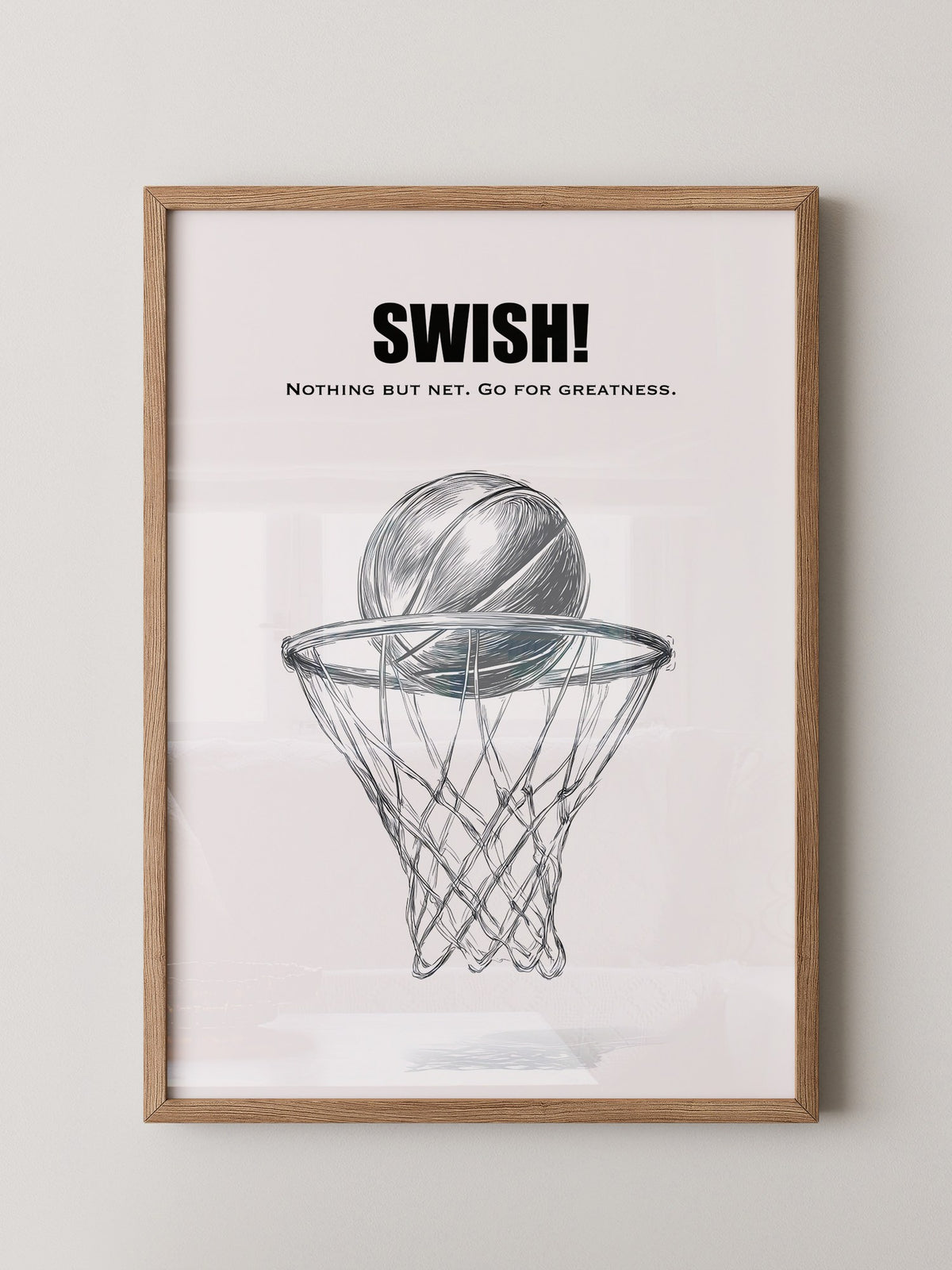 Basketball Korb Strichzeichnung