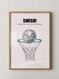 Basketball Korb Strichzeichnung