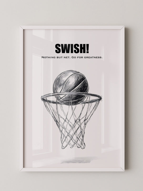 Basketball Korb Strichzeichnung