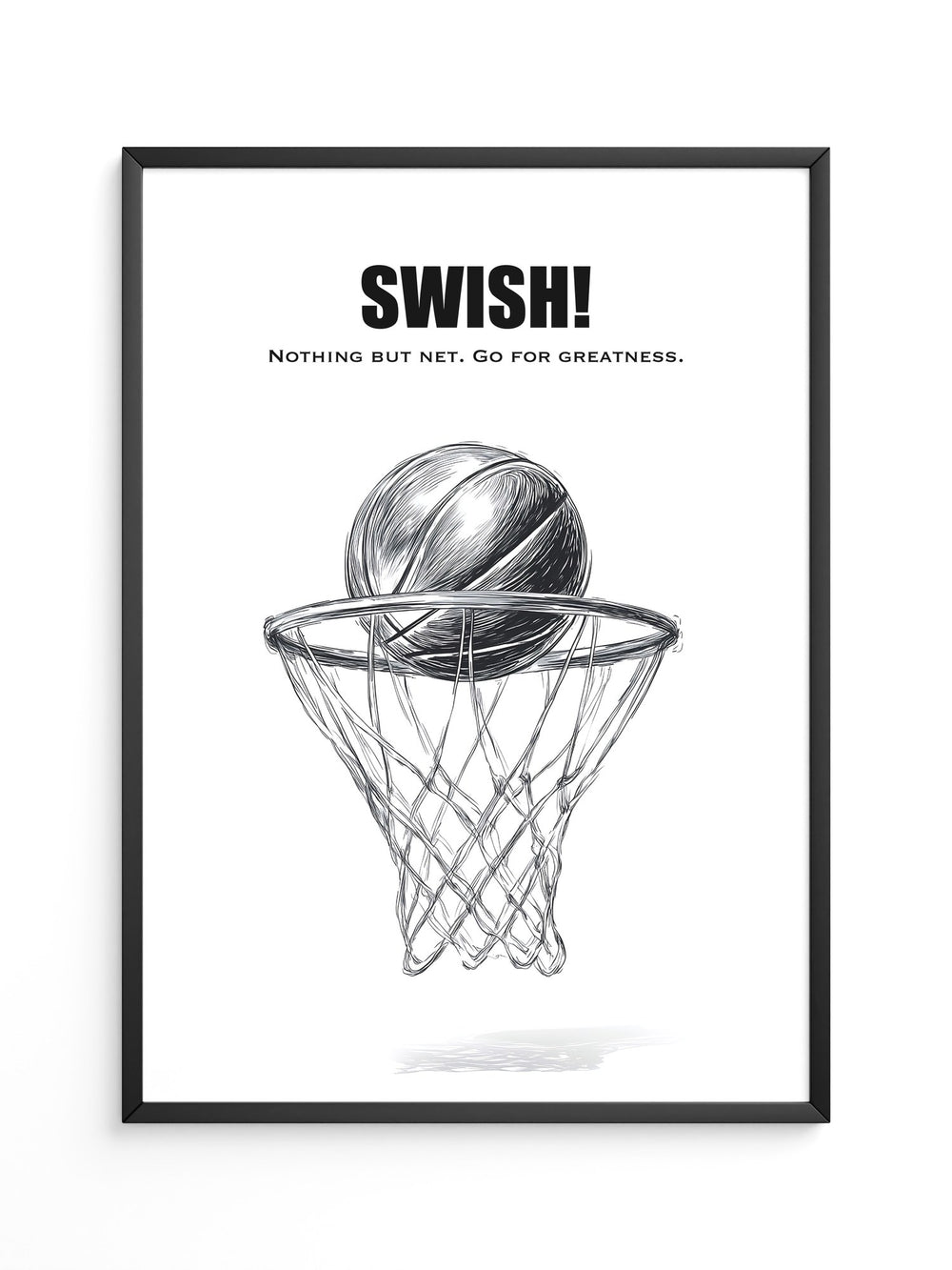 Basketball Korb Strichzeichnung