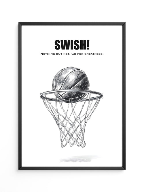 Basketball Korb Strichzeichnung