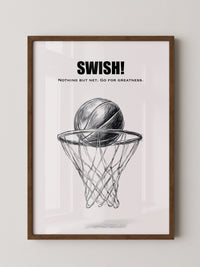 Basketball Korb Strichzeichnung