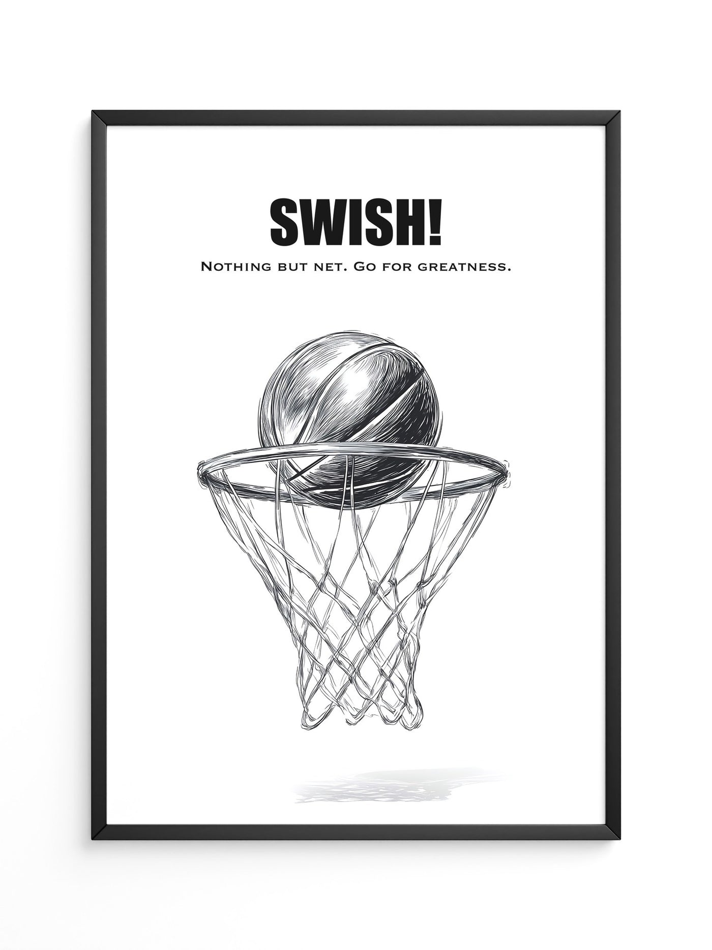 Basketball Korb Strichzeichnung