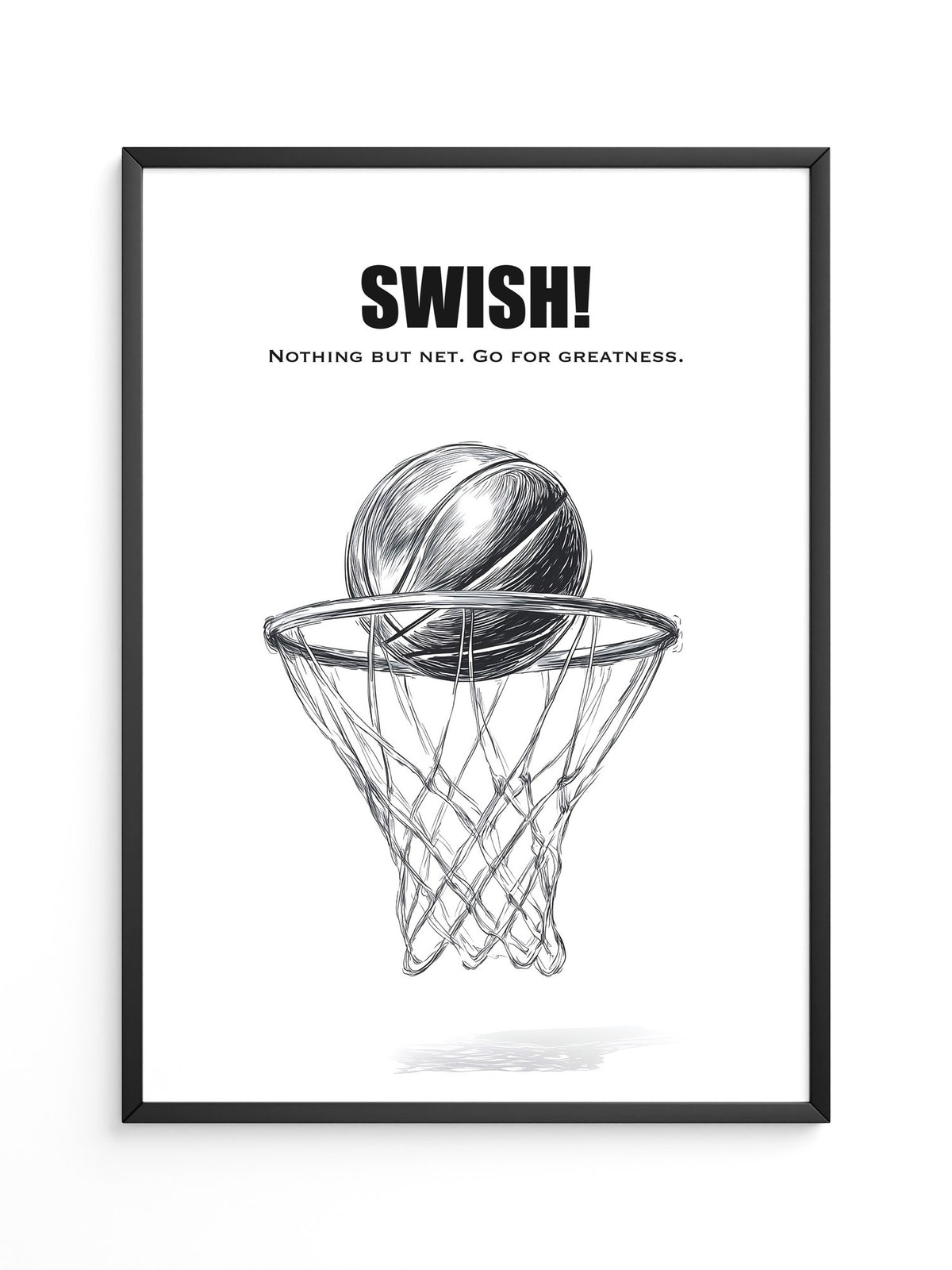 Basketball Korb Strichzeichnung