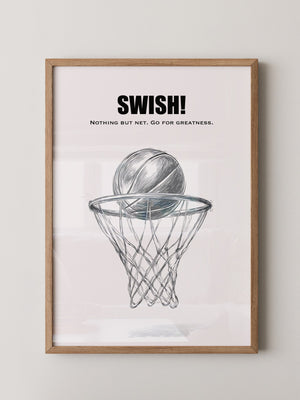 Basketball Korb Strichzeichnung