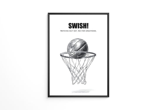 Basketball Korb Strichzeichnung