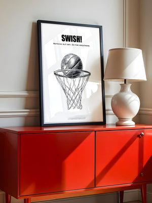 Basketball Korb Strichzeichnung