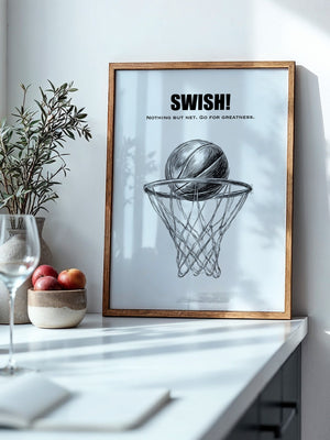 Basketball Korb Strichzeichnung
