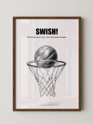 Basketball Korb Strichzeichnung