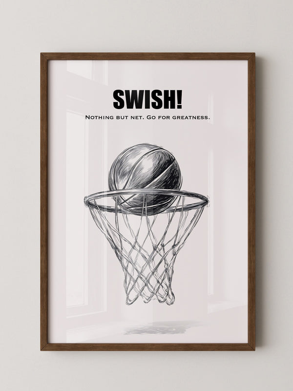 Basketball Korb Strichzeichnung
