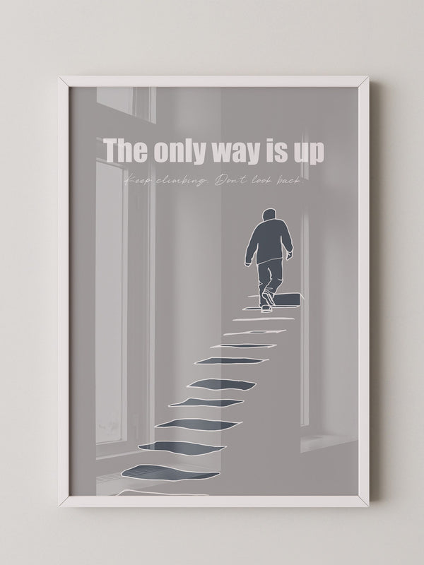 Mensch Treppe Silhouette Grau