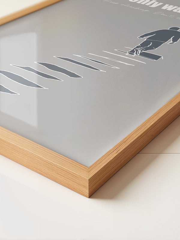 Mensch Treppe Silhouette Grau
