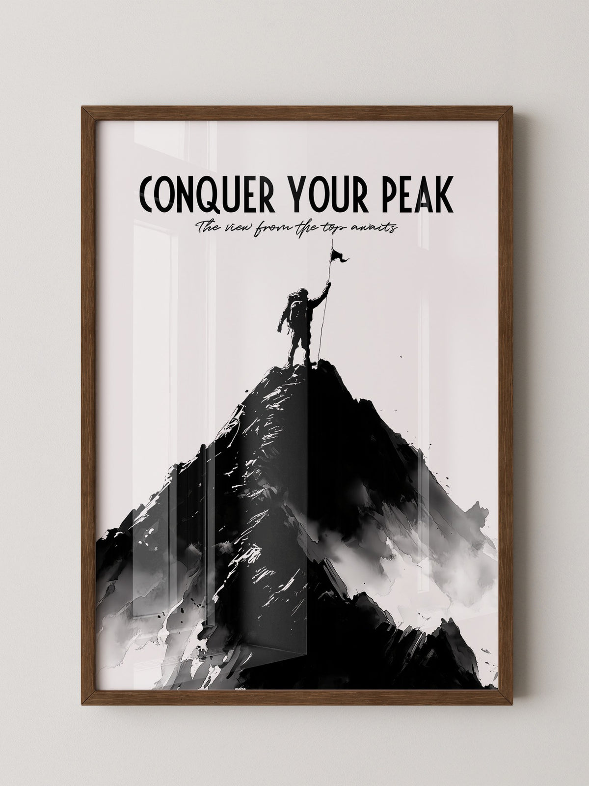 Bergsteiger Gipfel Silhouette Kunst