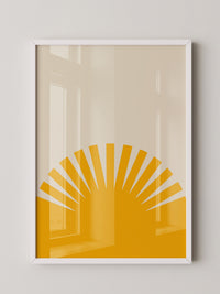 Sonnenaufgang Grafik minimalistisch