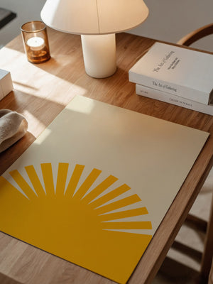 Sonnenaufgang Grafik minimalistisch