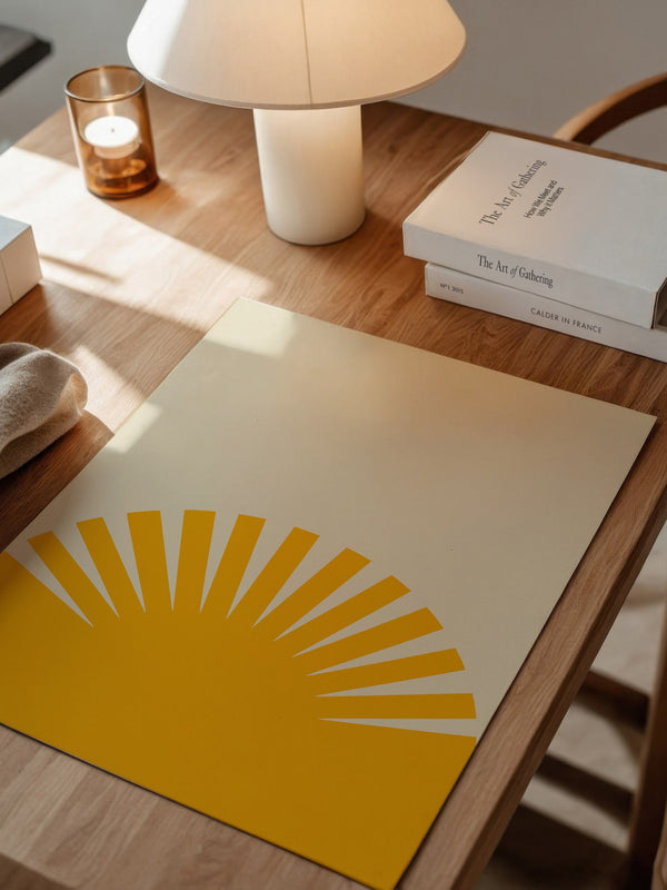 Sonnenaufgang Grafik minimalistisch