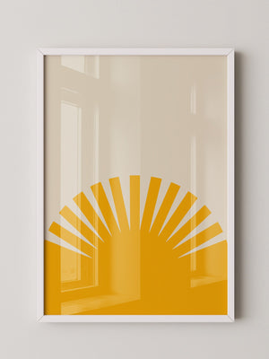 Sonnenaufgang Grafik minimalistisch