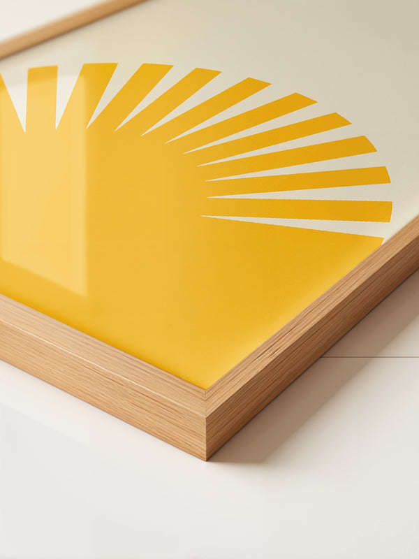 Sonnenaufgang Grafik minimalistisch