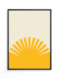 Sonnenaufgang Grafik minimalistisch
