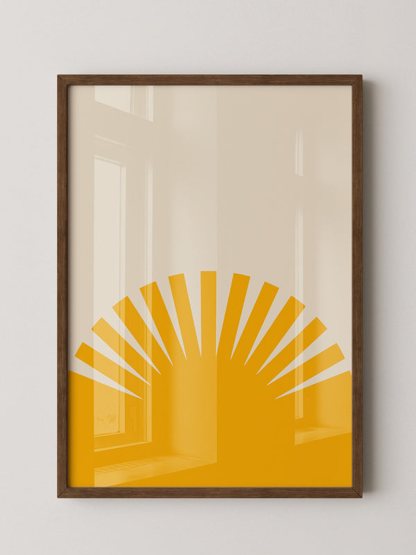 Sonnenaufgang Grafik minimalistisch