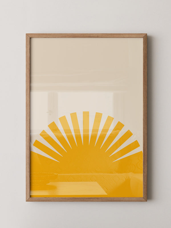 Sonnenaufgang Grafik minimalistisch