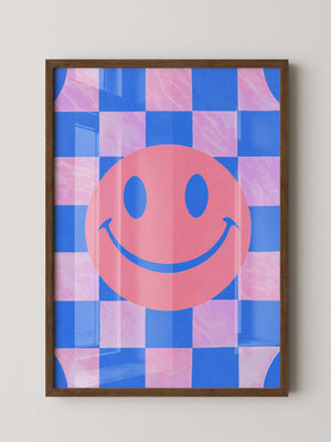 Smiley Muster Pastellfarben